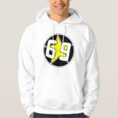 Yellow Star 69 Hoodie (Vorderseite)