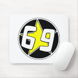 Yellow Star 69 Mousepad