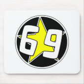 Yellow Star 69 Mousepad (Vorne)