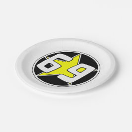 Yellow Star 69 Pappteller