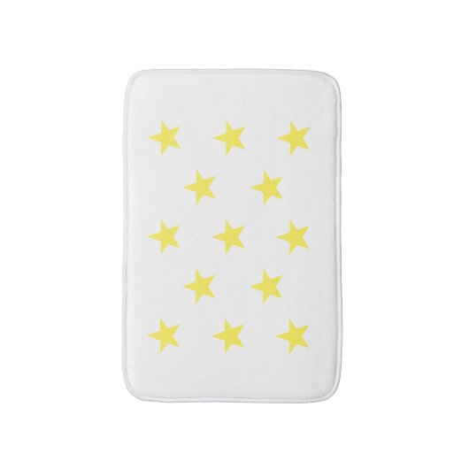 Yellow Star Badematte (Vorderseite Vertikal)