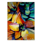 Yellow Star der Bethlehem Blume Aquarellkunst (Vorne)