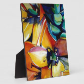 Yellow Star der Bethlehem Blume Aquarellkunst Fotoplatte (Seite)