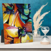 Yellow Star der Bethlehem Blume Aquarellkunst Fotoplatte (Seite)