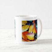 Yellow Star der Bethlehem Blume Aquarellkunst Kaffeetasse (VorderseiteRechts)