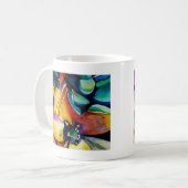 Yellow Star der Bethlehem Blume Aquarellkunst Kaffeetasse (Vorderseite Links)