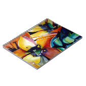 Yellow Star der Bethlehem Blume Aquarellkunst Notizblock (Linke Seite)