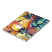 Yellow Star der Bethlehem Blume Aquarellkunst Notizblock (Rotiert)