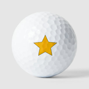 Yellow Star Golfball
