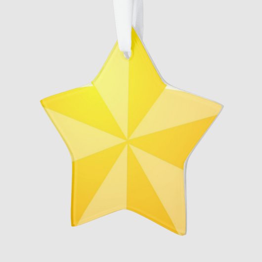 Yellow Star Ornament (Vorderseite)