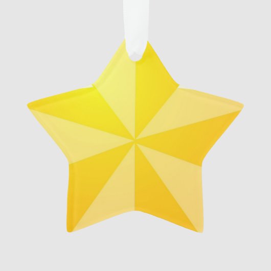 Yellow Star Ornament (Vorderseite)