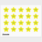 Yellow Star Shine Aufkleber (Blatt)