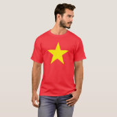 Yellow Star / Vietnam - Patriotischer T-Shirt T - (Vorne ganz)