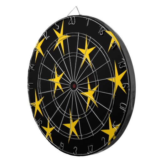 YELLOW STARS DARTSCHEIBE (Vorderseite rechts)
