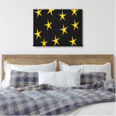 YELLOW STARS LEINWANDDRUCK (Insitu (Schlafzimmer))