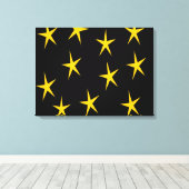 YELLOW STARS LEINWANDDRUCK (Insitu (Holzboden))