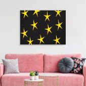 YELLOW STARS LEINWANDDRUCK (Insitu (Wohnzimmer))