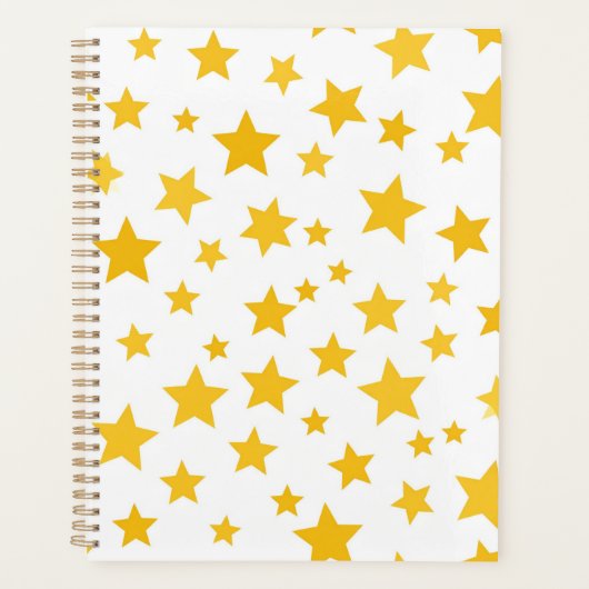 yellow stars on white background planer (Vorderseite)