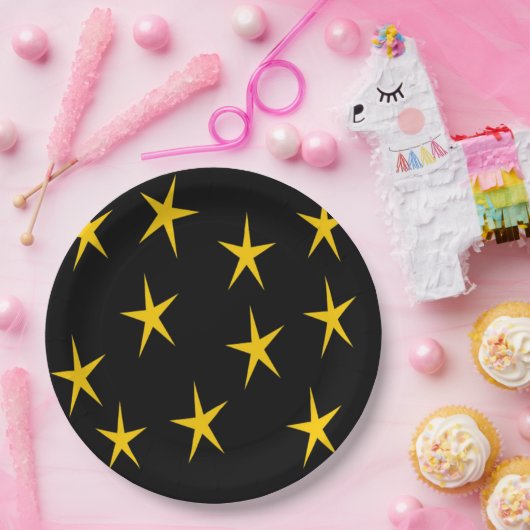 YELLOW STARS PAPPTELLER (Party)