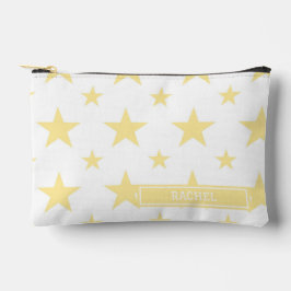 Yellow Stars Pattern Constellation Pencil Case Zubehörtasche