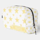 Yellow Stars Pattern Pretty Constellation Cosmetic Waschbeutel (Rechte Ecke)