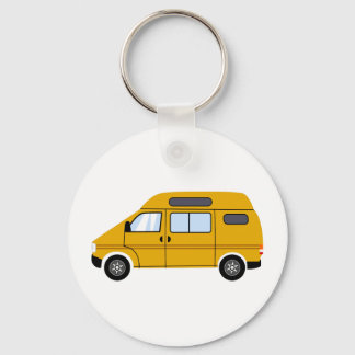 Yellow Stealth Camper Van Top Mobile Freiheit Schlüsselanhänger