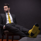 Yellow Stethoscope Doctors Krawatte