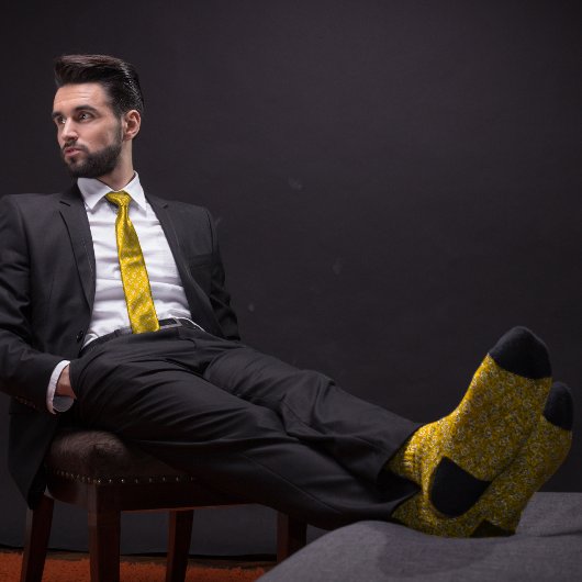 Yellow Stethoscope Doctors Krawatte