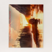 Yellow Stone Nationalpark .Christmas Grüße Puzzle (Vertikal)