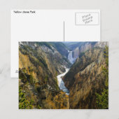 Yellow Stone Park Postcard Postkarte (Vorne/Hinten)