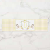 Yellow Stork Baby Dusche Wasserflaschen Labels Wasserflaschenetikett (Einzelnes Label)