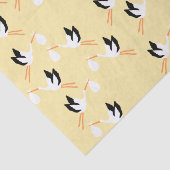 Yellow Stork Babydusche Seidenpapier (Ausschnitt)