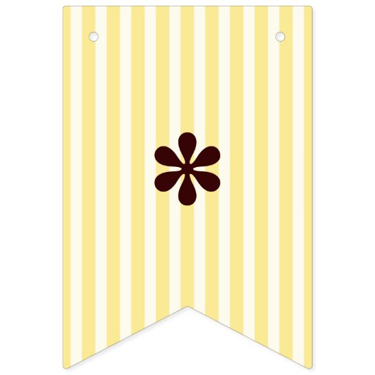 Yellow Stripe Koala Gender Neutral Baby Dusche Wimpelkette (Zweite Fahne)