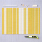 Yellow Striped Pattern Seidenpapier (Handwerk)