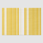 Yellow Striped Pattern Seidenpapier (Vorderseite)