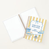 Yellow Stripes Amalfi Beach House Guest Book Notizblock (Innenseite)