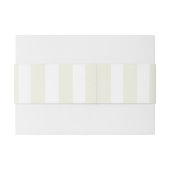 Yellow Stripes & Gold Seashell Coastal Wedding Einladungsbanderole (Rückseitenbeispiel)