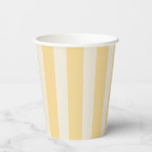 Yellow Stripes La Dolce Vita Lemons Italian PLAIN Pappbecher (Rückseite)