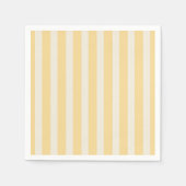 Yellow Stripes La Dolce Vita Lemons Italian PLAIN Serviette (Vorderseite)