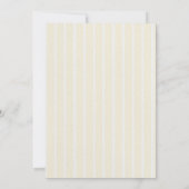 Yellow Stripes Lemons and Flowers Graduation Dankeskarte (Rückseite)