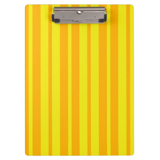 Yellow Stylish Stripes Pattern Design  Klemmbrett (Vorderseite)