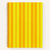 Yellow Stylish Stripes Pattern Design Notizblock (Vorderseite)