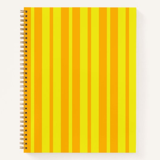 Yellow Stylish Stripes Pattern Design Notizblock (Vorderseite)