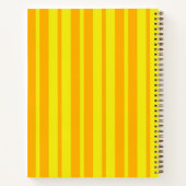 Yellow Stylish Stripes Pattern Design Notizblock (Rückseite)