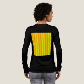 Yellow Stylish Stripes Pattern Design Tri-Blend Shirt (Voller Rückseite)