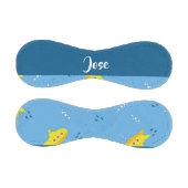 Yellow submarine and fish on blue baseball (Paneele)