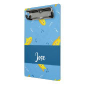 Yellow submarine and fish on blue mini klemmbrett (Gewinkelt2)