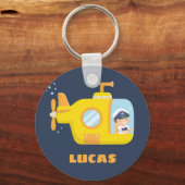 Yellow Submarine Captain Kids Schlüsselanhänger (Vorderseite)