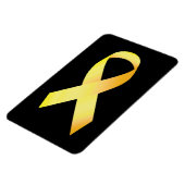 Yellow Suicide Prevention Ribbon Magnet (Linke Seite)
