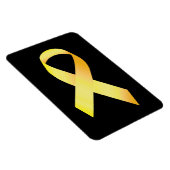 Yellow Suicide Prevention Ribbon Magnet (Rechte Seite)
